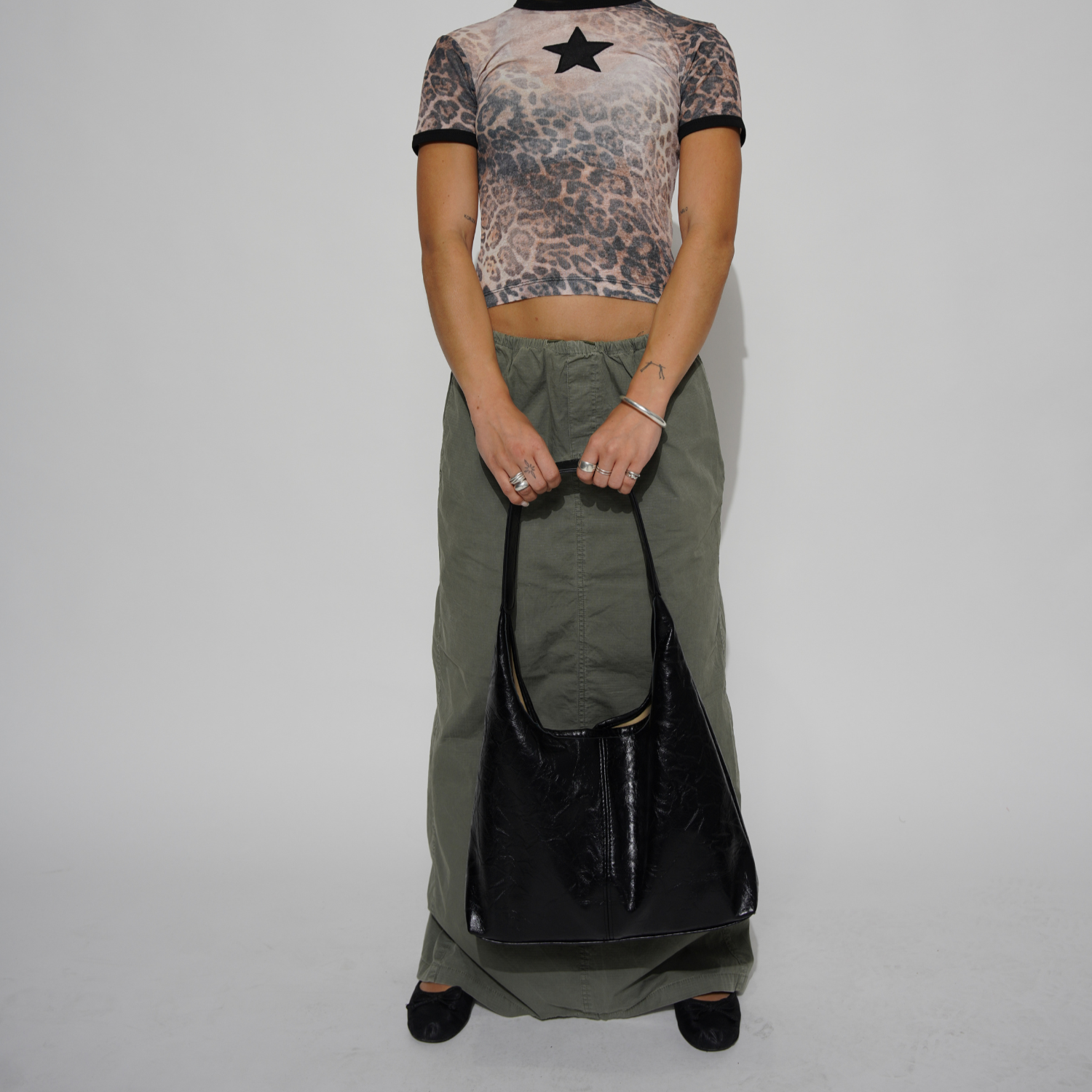 Bolso Hombro Efecto Piel