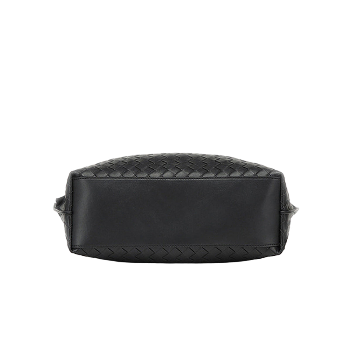 Bolso Shopper Negro Trenzado con Pañuelo