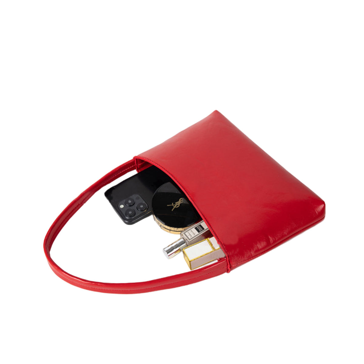 Bolso Hombro Rojo Minimalista
