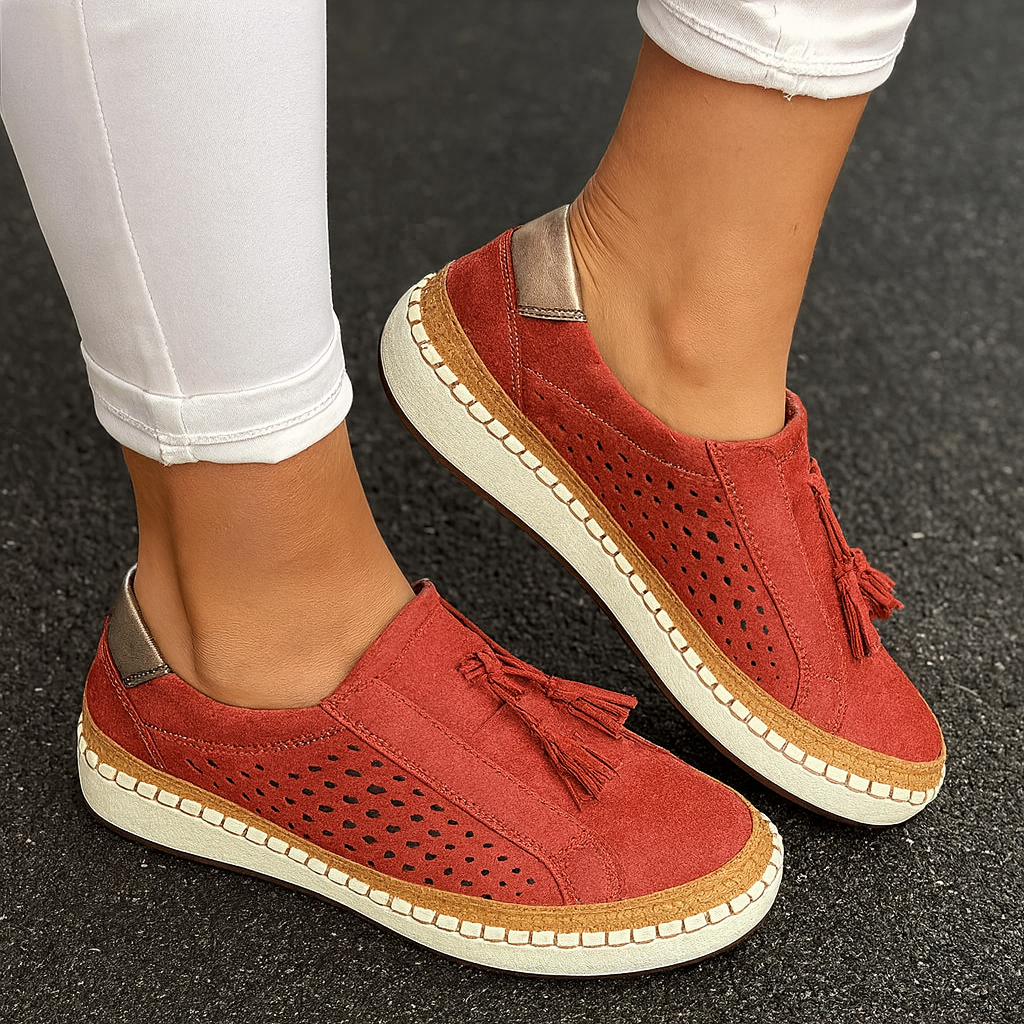 Zapatillas Casual Flecos Suede