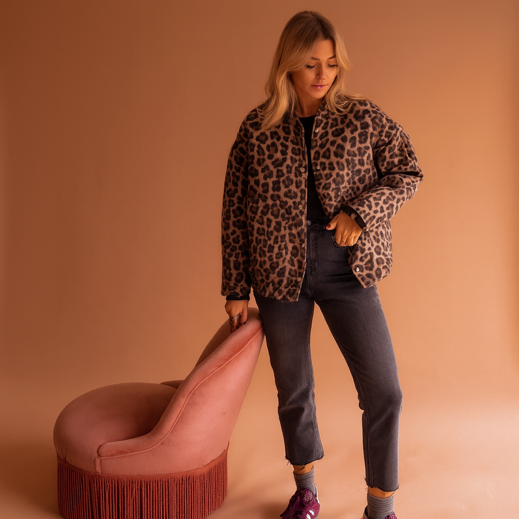 Chaqueta Estampado Leopardo