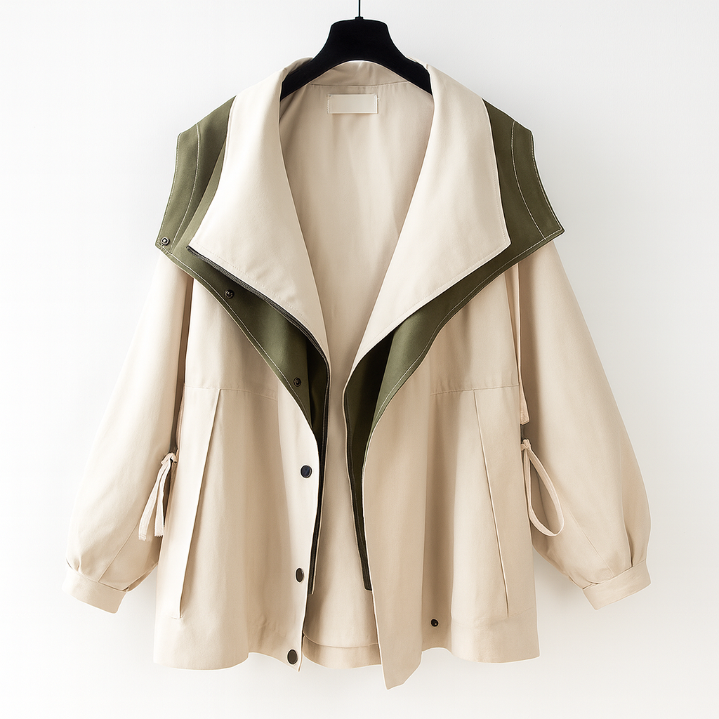 Chaqueta Bicolor Estilo Urbano
