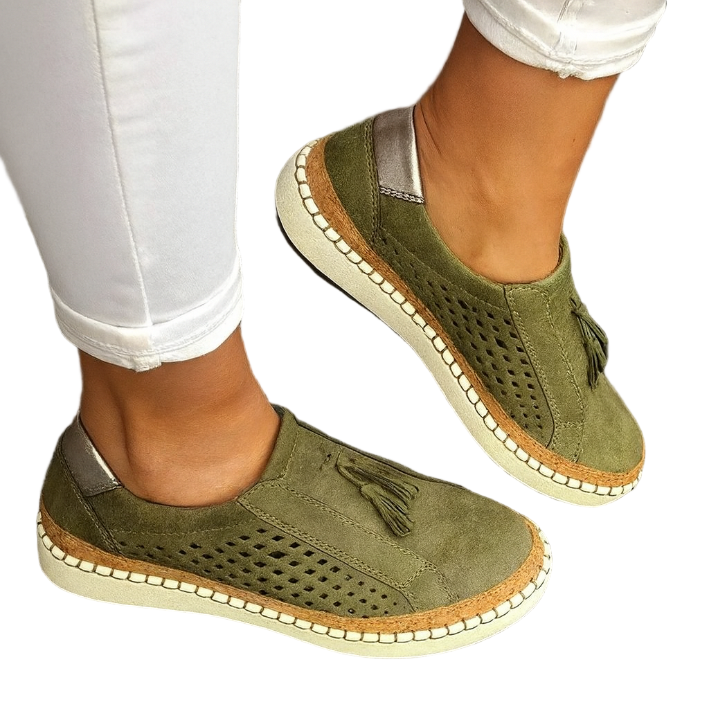 Zapatillas Casual Flecos Suede
