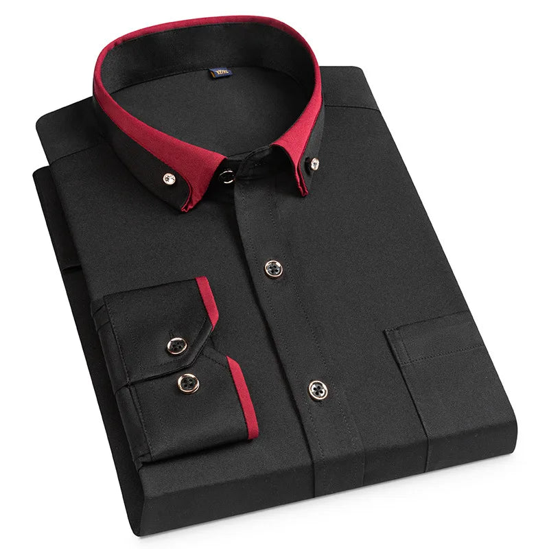 Camisa Formal Bicolor Elegante