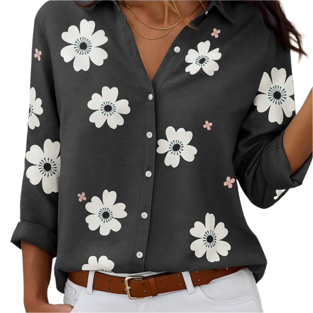 Camisa Flores de Medianoche