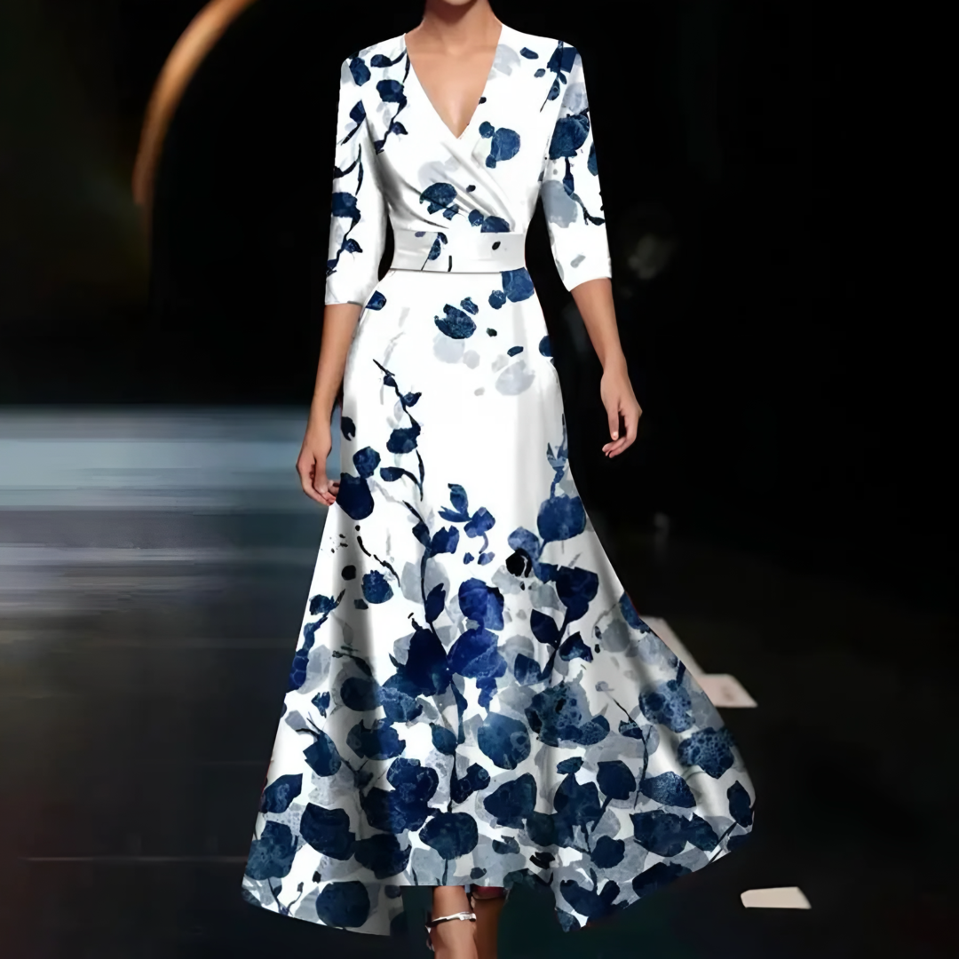 Vestido Cuello Pico