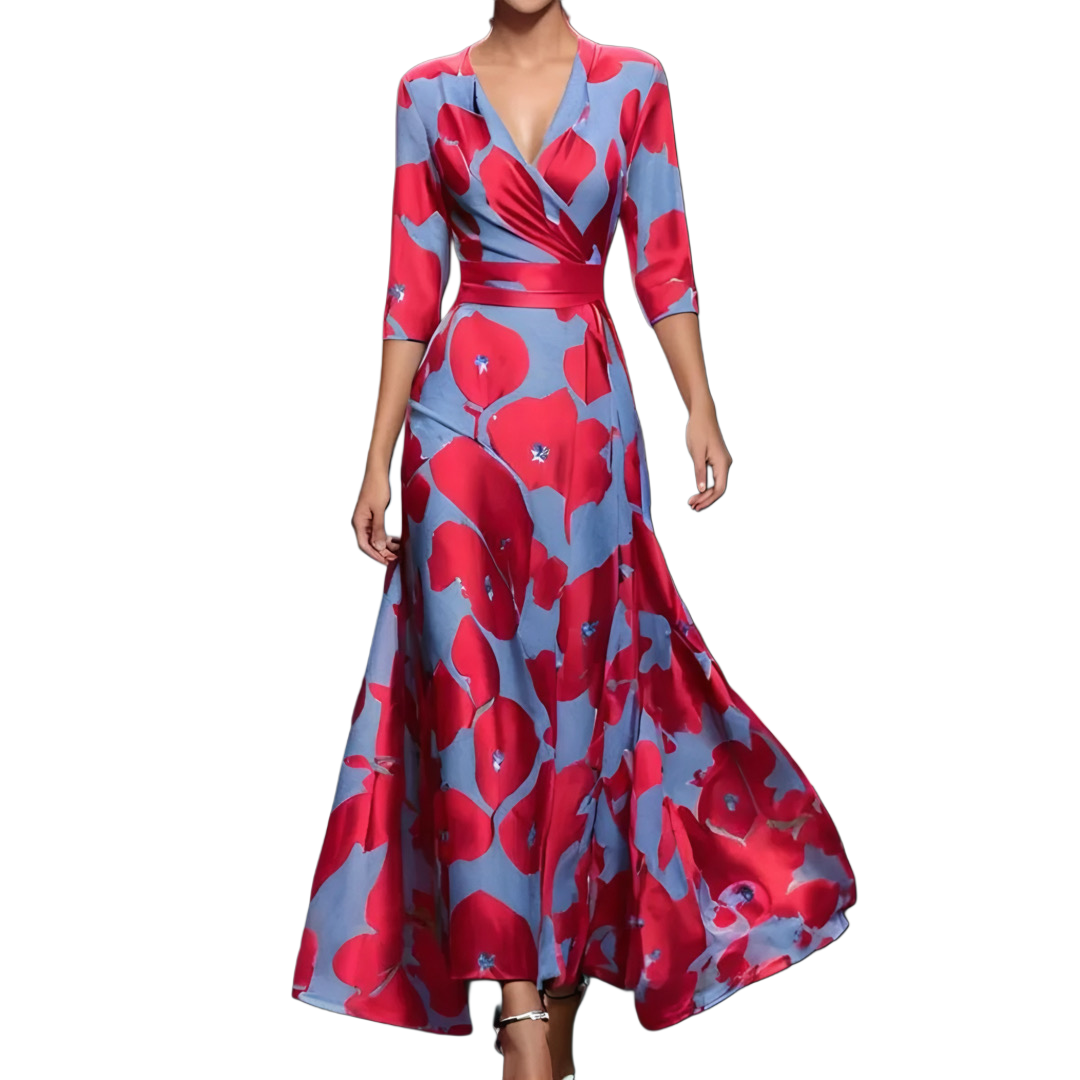 Vestido Cuello Pico