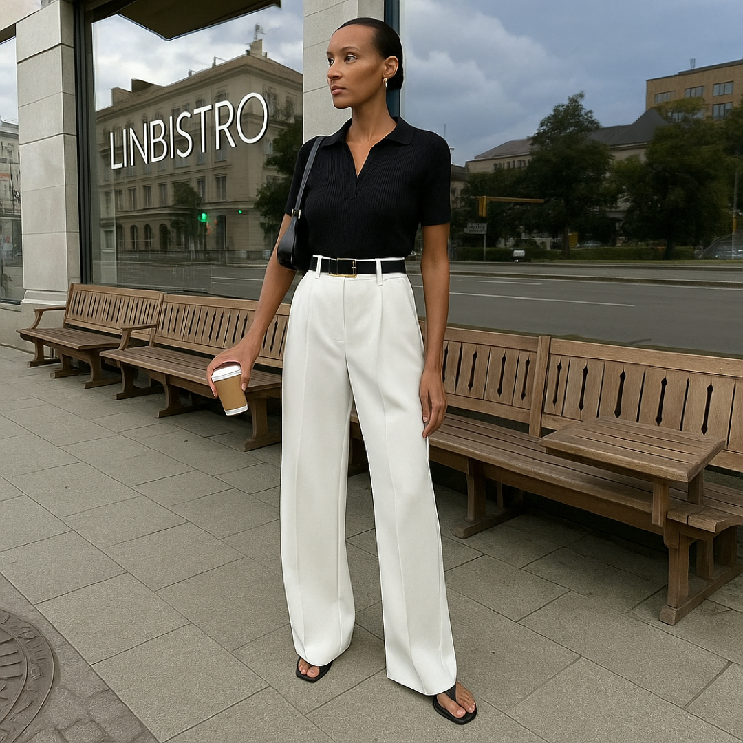 Pantalón Blanco Estilo Capital