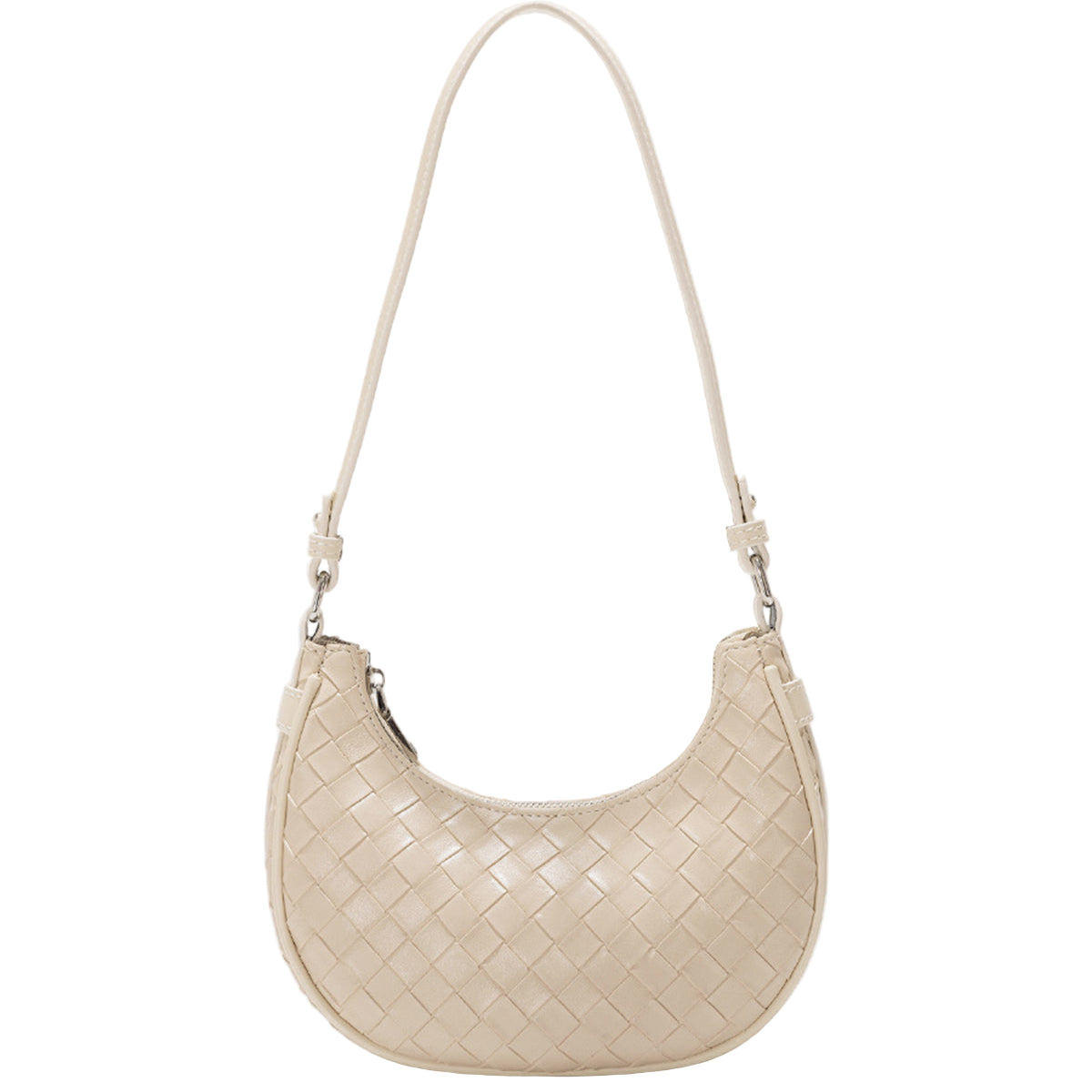 Bolso Hombro Trenzado Beige