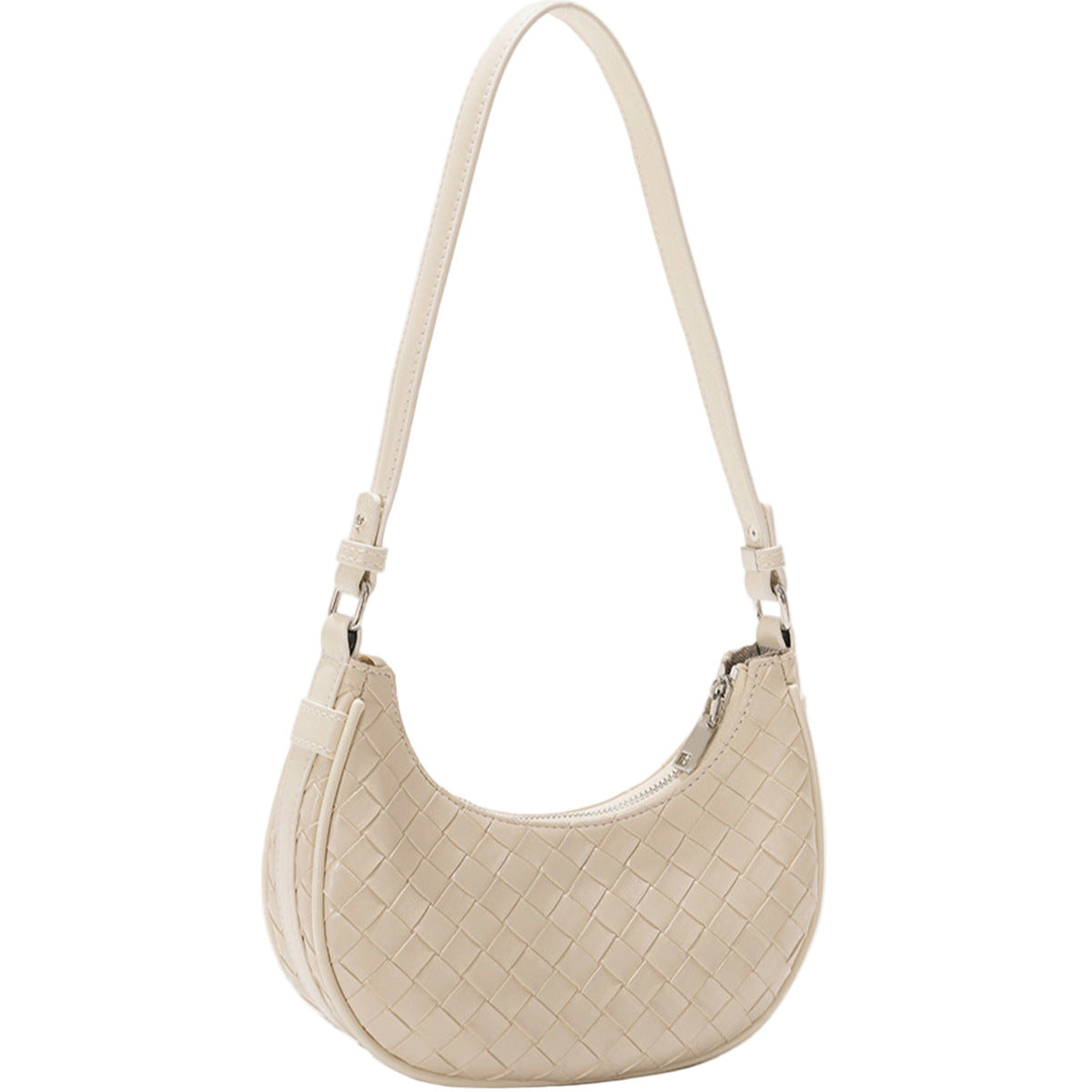 Bolso Hombro Trenzado Beige