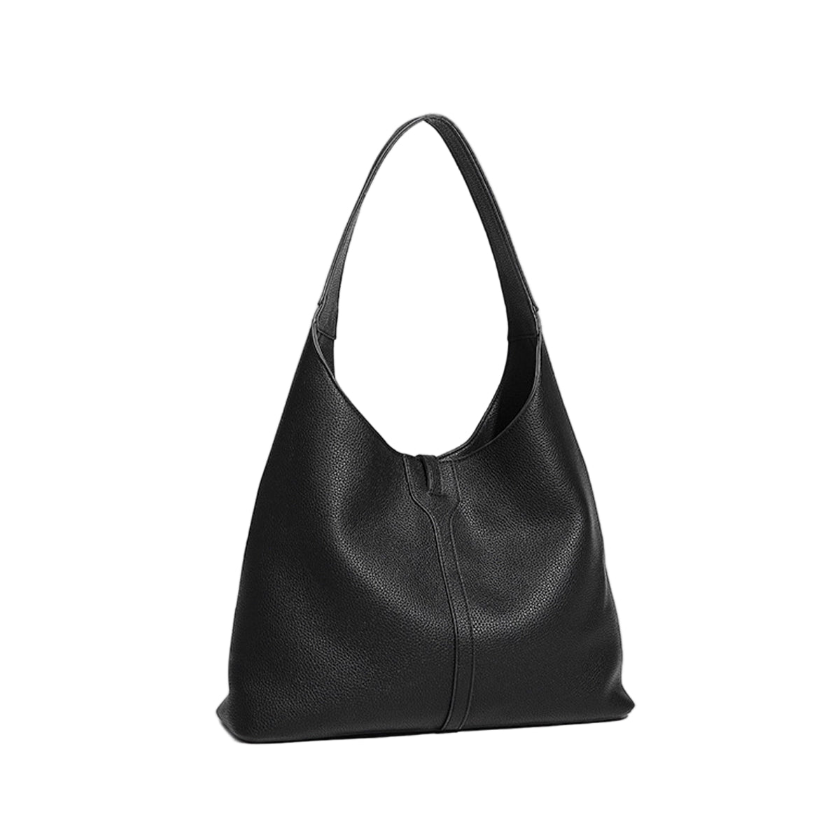 Bolso Hobo Negro con Detalle de Candado