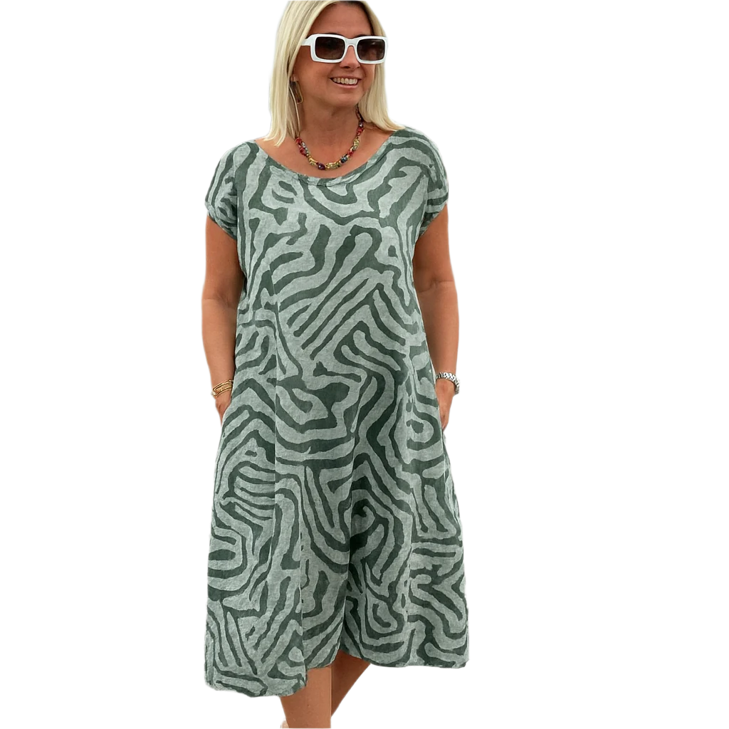 Vestido Midi Safari Chic