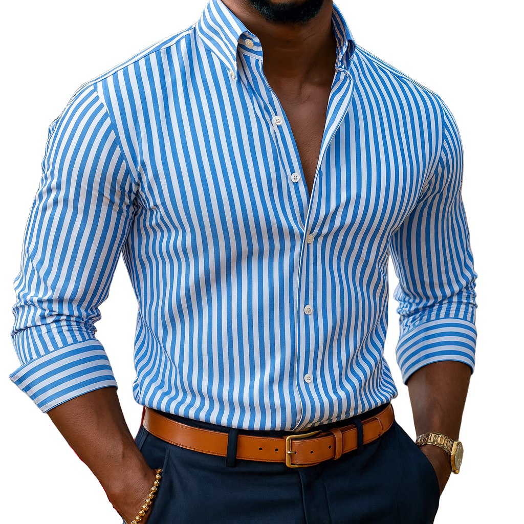 Camisa de Rayas Elegante