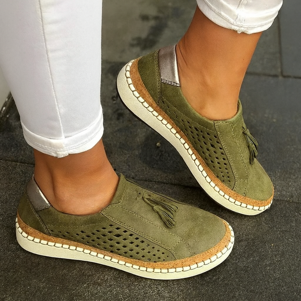 Zapatillas Casual Flecos Suede
