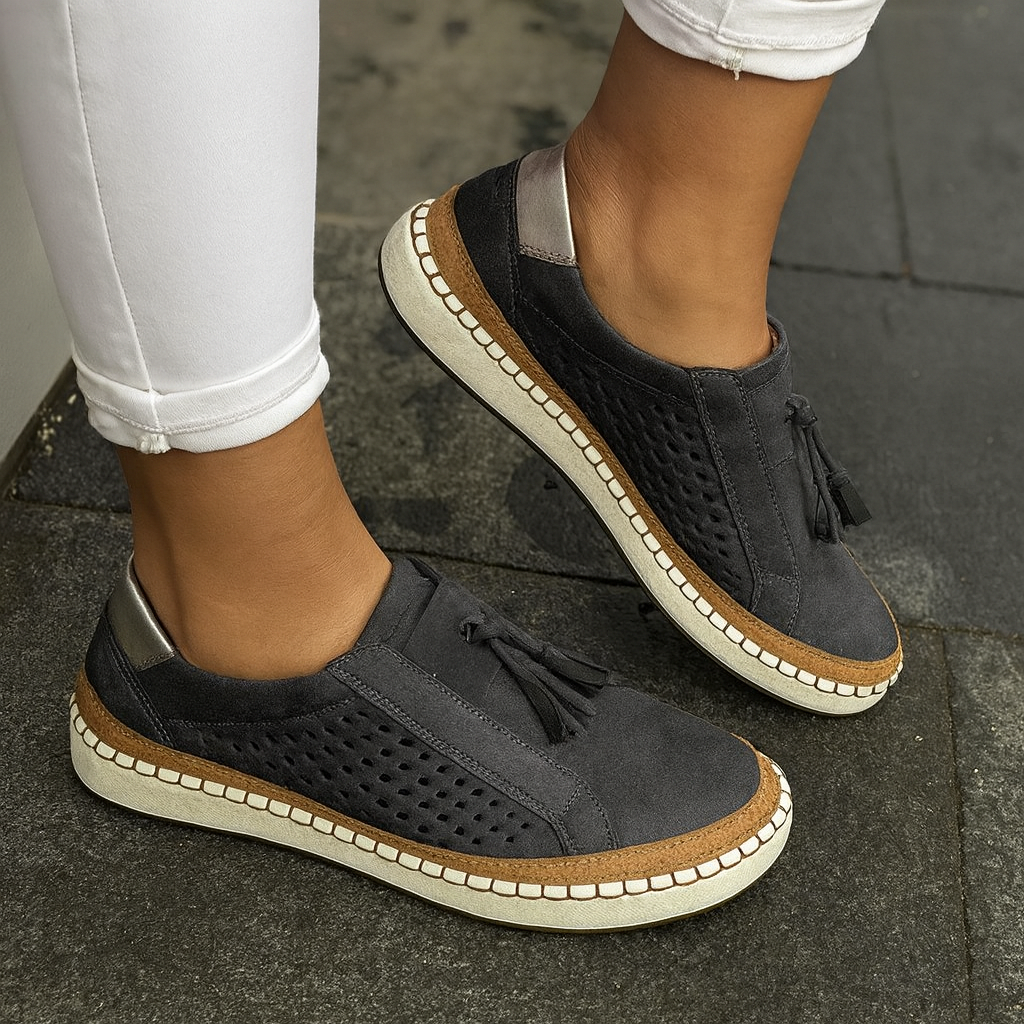 Zapatillas Casual Flecos Suede