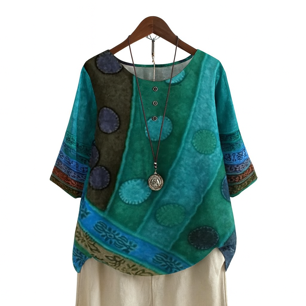 Blusa Bohemia Estampada