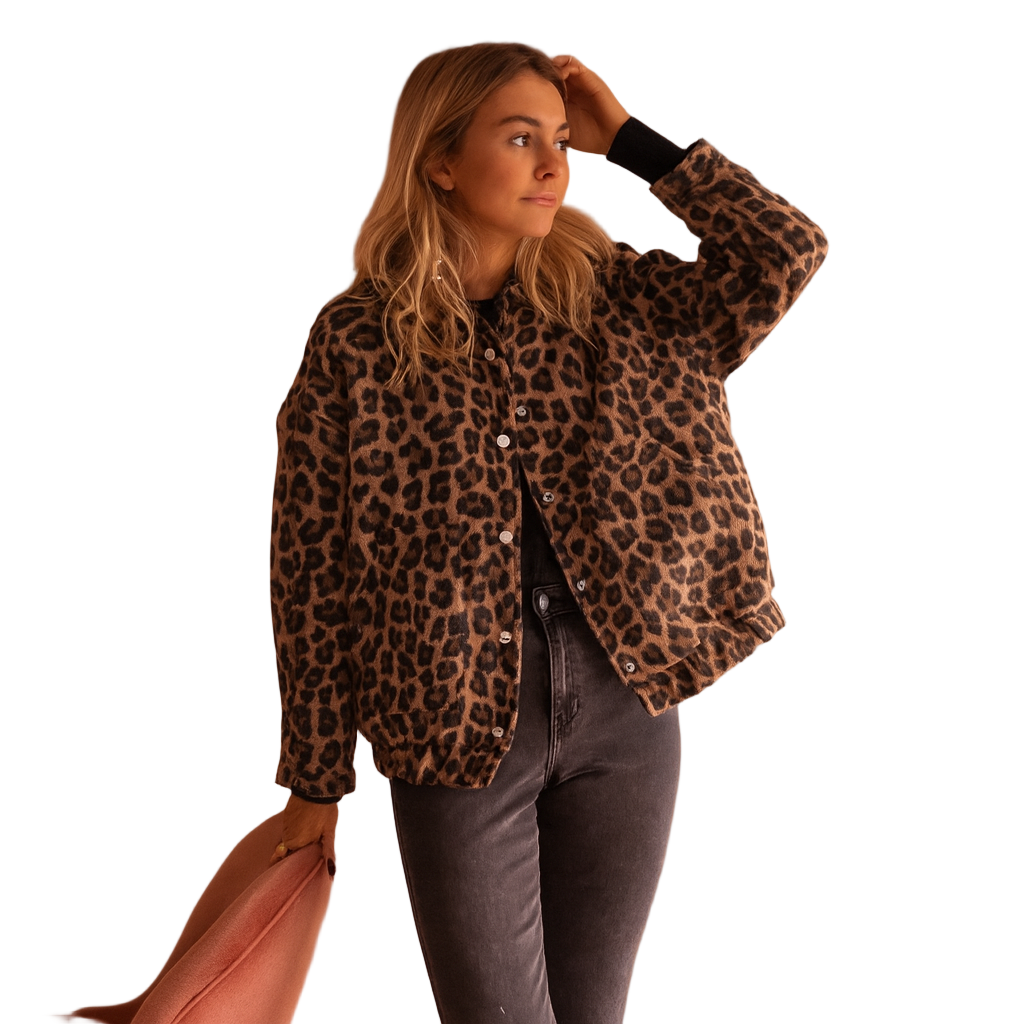 Chaqueta Estampado Leopardo