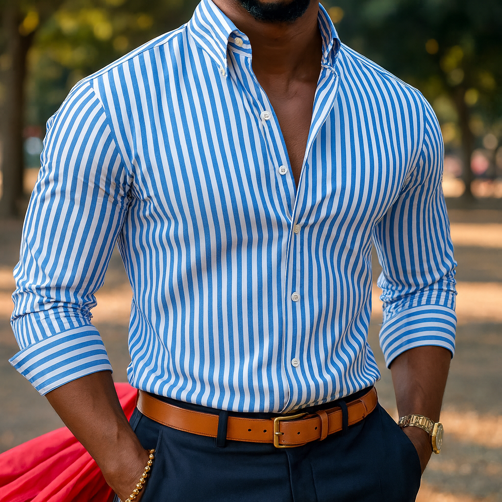 Camisa de Rayas Elegante