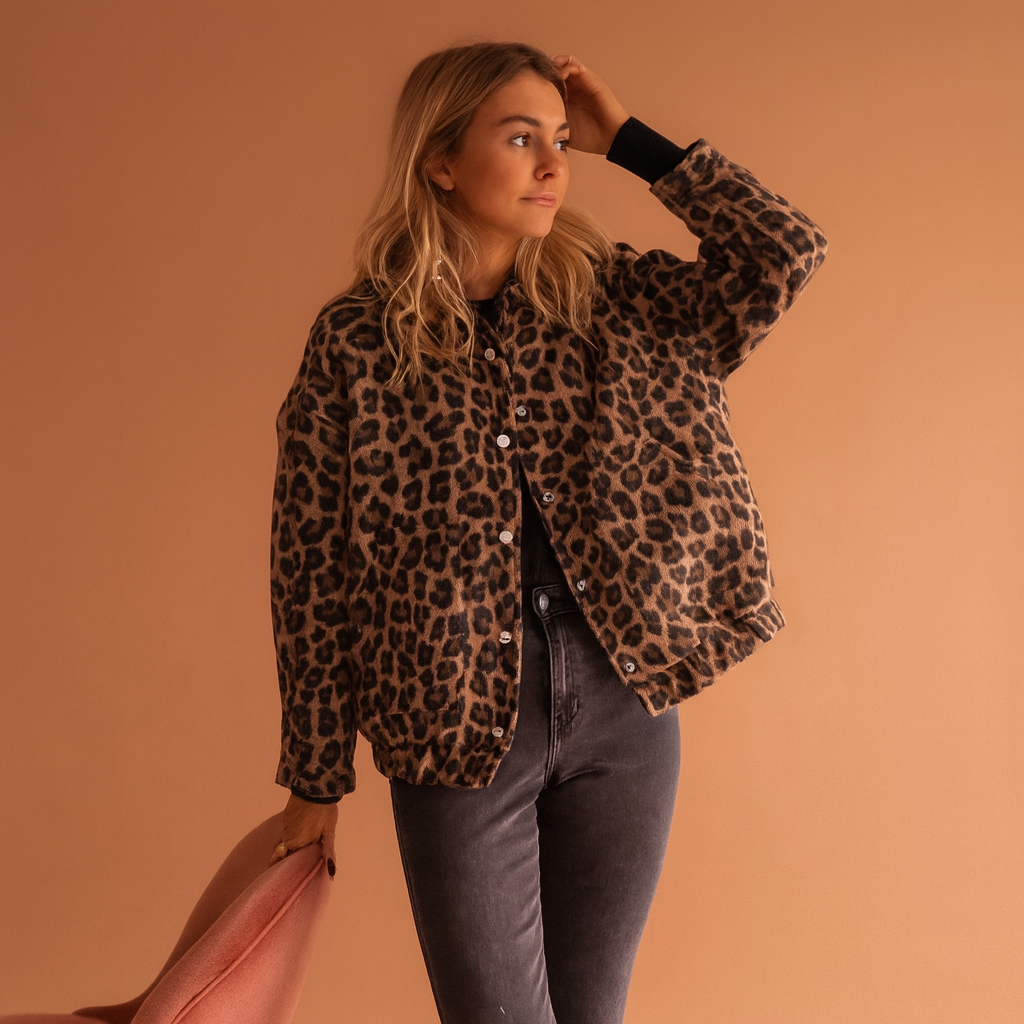 Chaqueta Estampado Leopardo