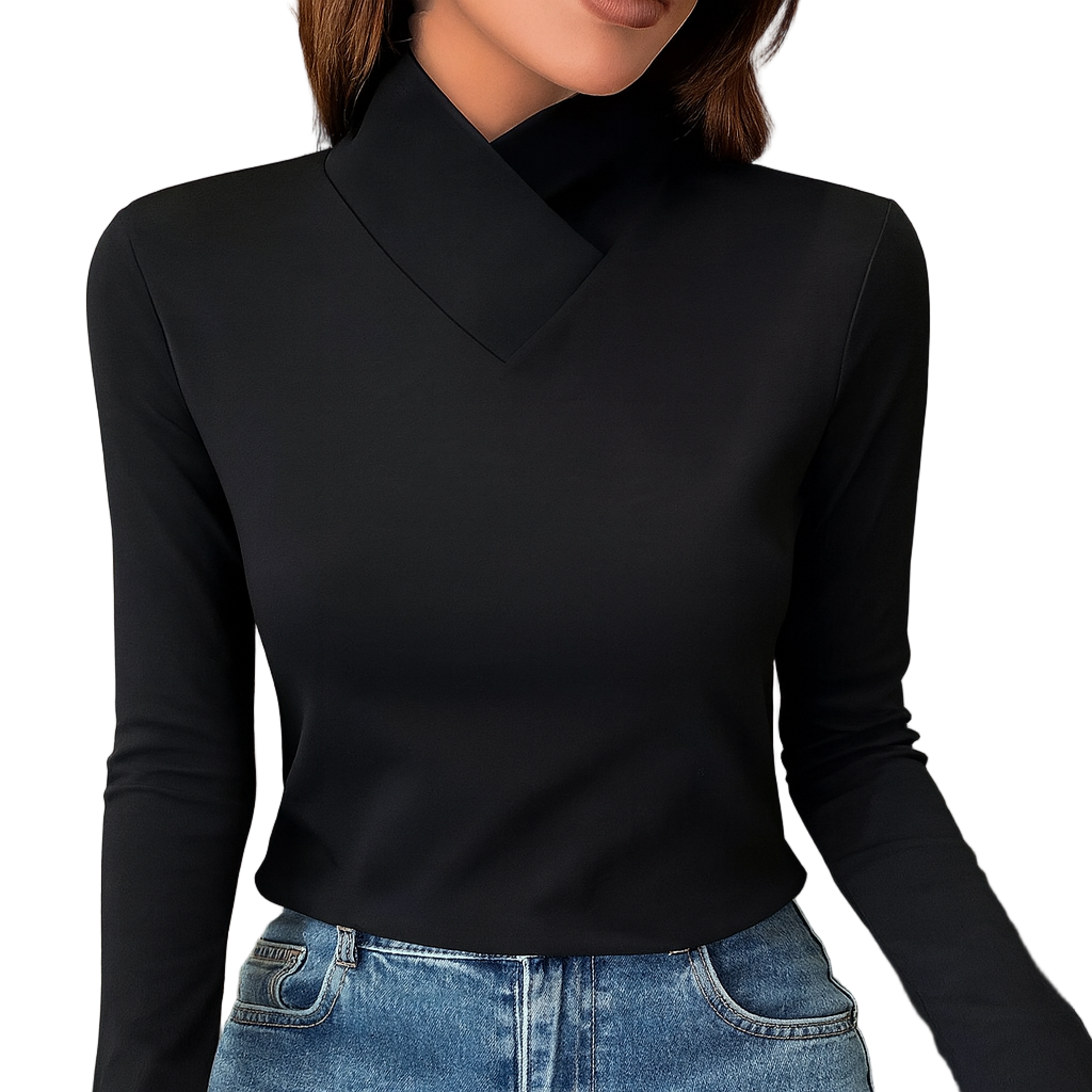 Blusa de Cuello Estructurado