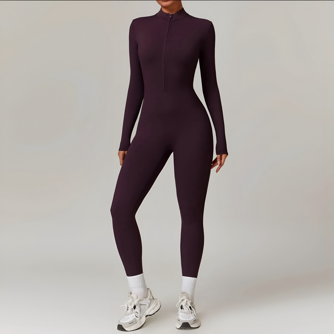 Conjunto Yoga Jumpsuit Manga Larga