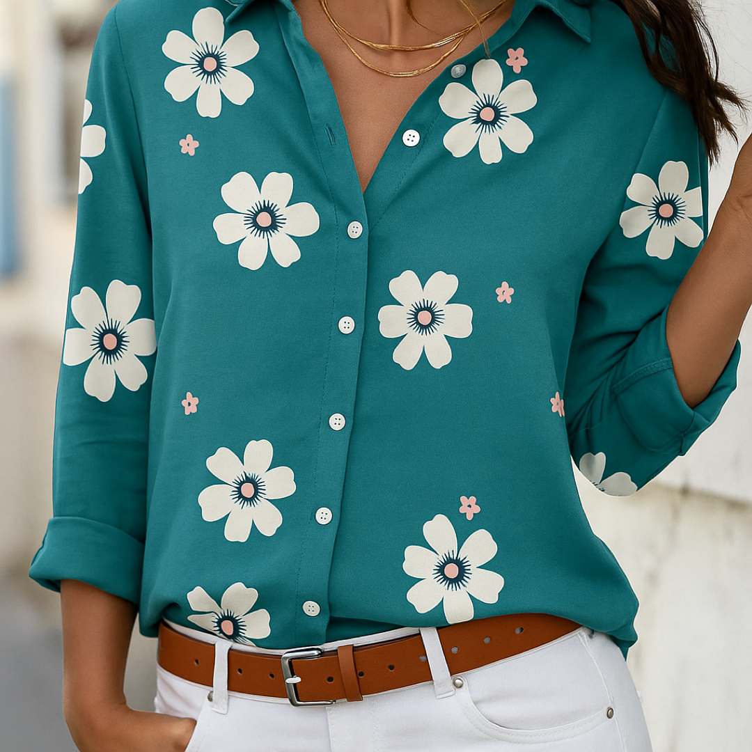 Camisa Flores de Medianoche