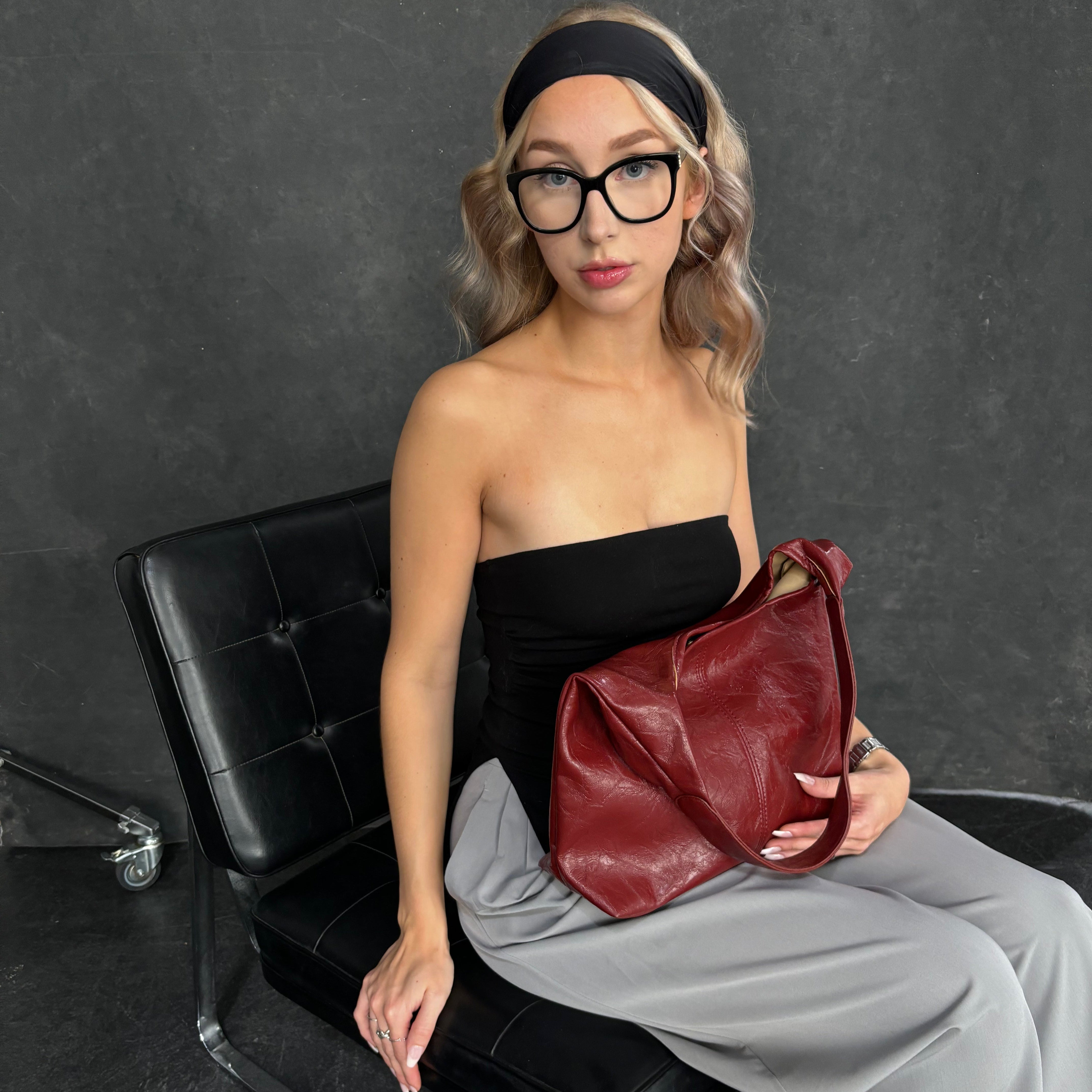Bolso Hombro Efecto Piel
