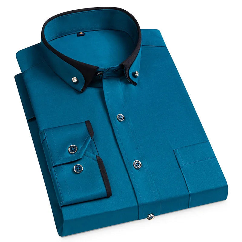 Camisa Formal Bicolor Elegante