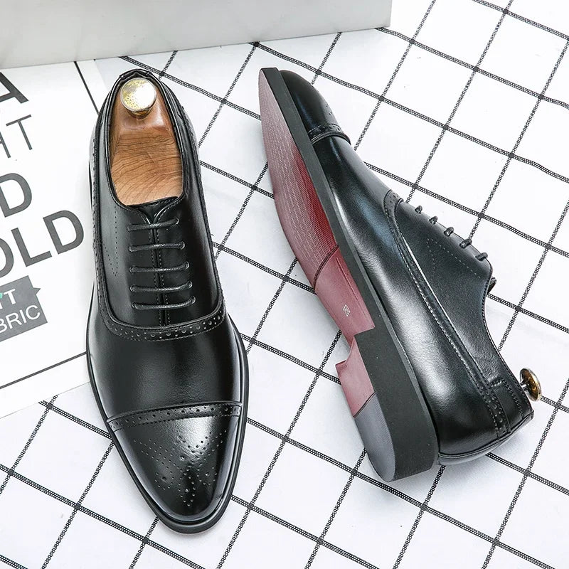 Zapatos Oxford Clásicos de Piel