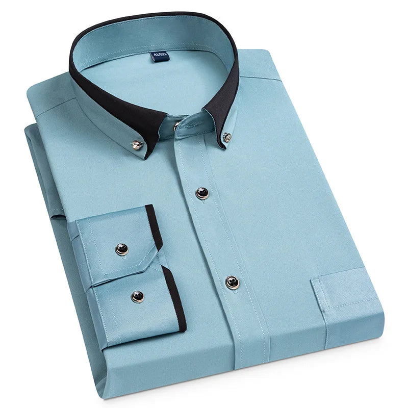 Camisa Formal Bicolor Elegante