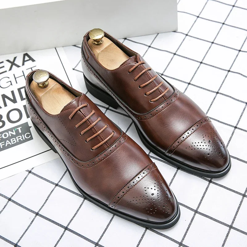 Zapatos Oxford Clásicos de Piel