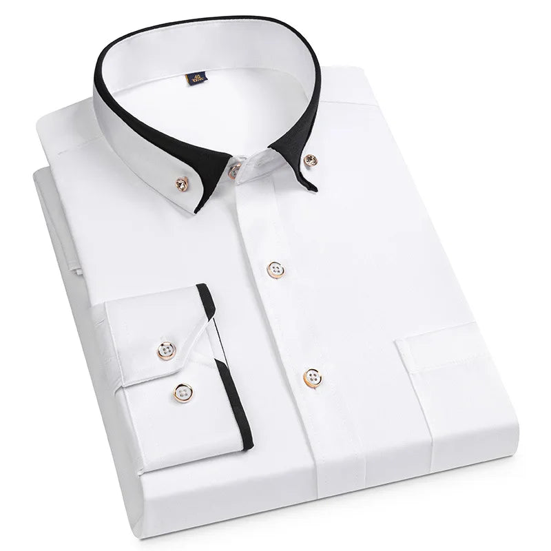 Camisa Formal Bicolor Elegante